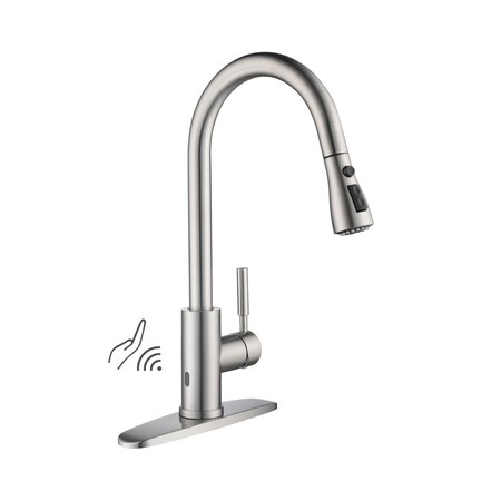 Kibi Single Handle Pull Down Kitchen Faucet With Touch Sensor F102BN-S